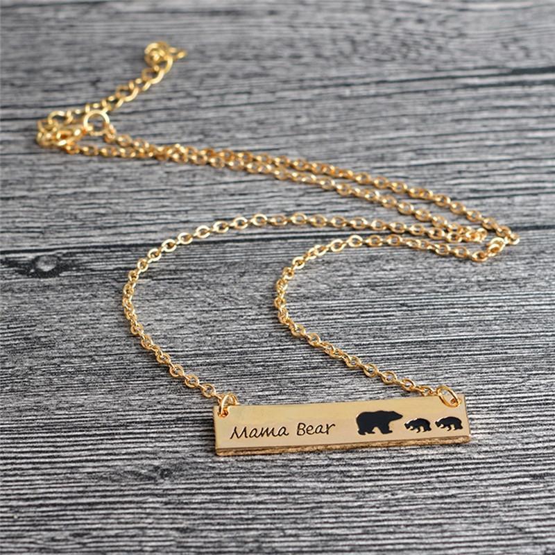 MAMA BEAR + BABY BEARS BAR PENDANT - Image 8