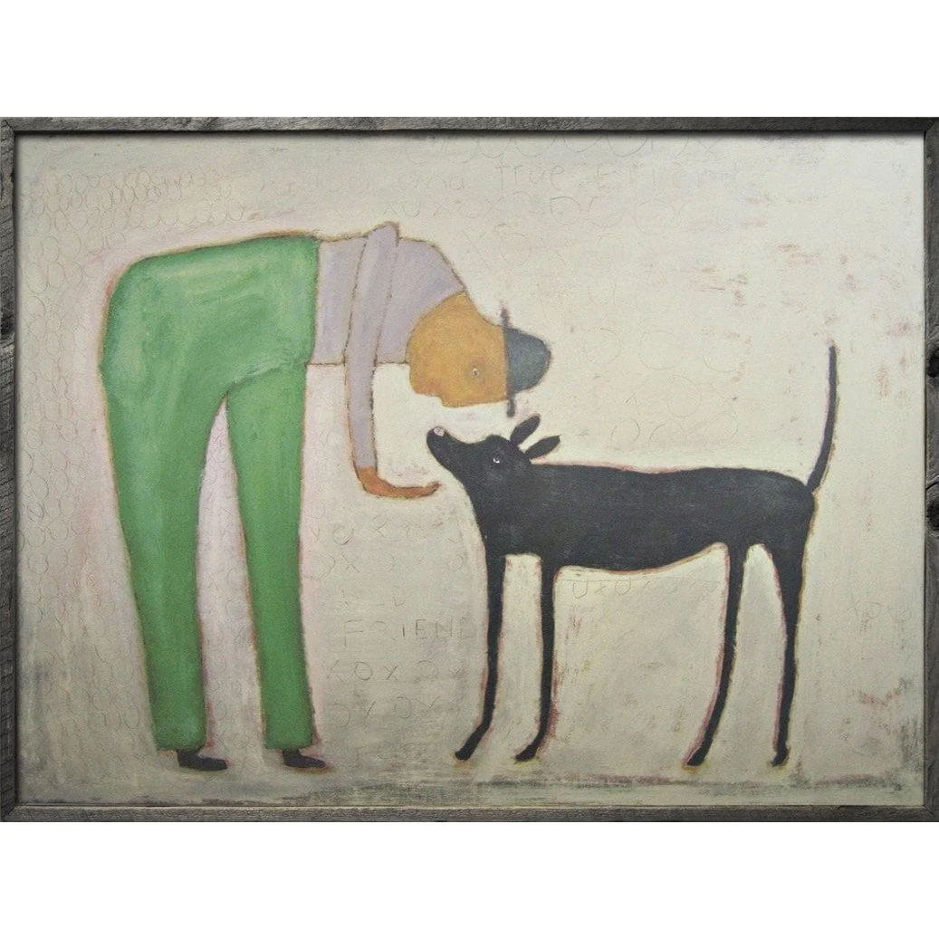 ART PRINT - Man with Dog