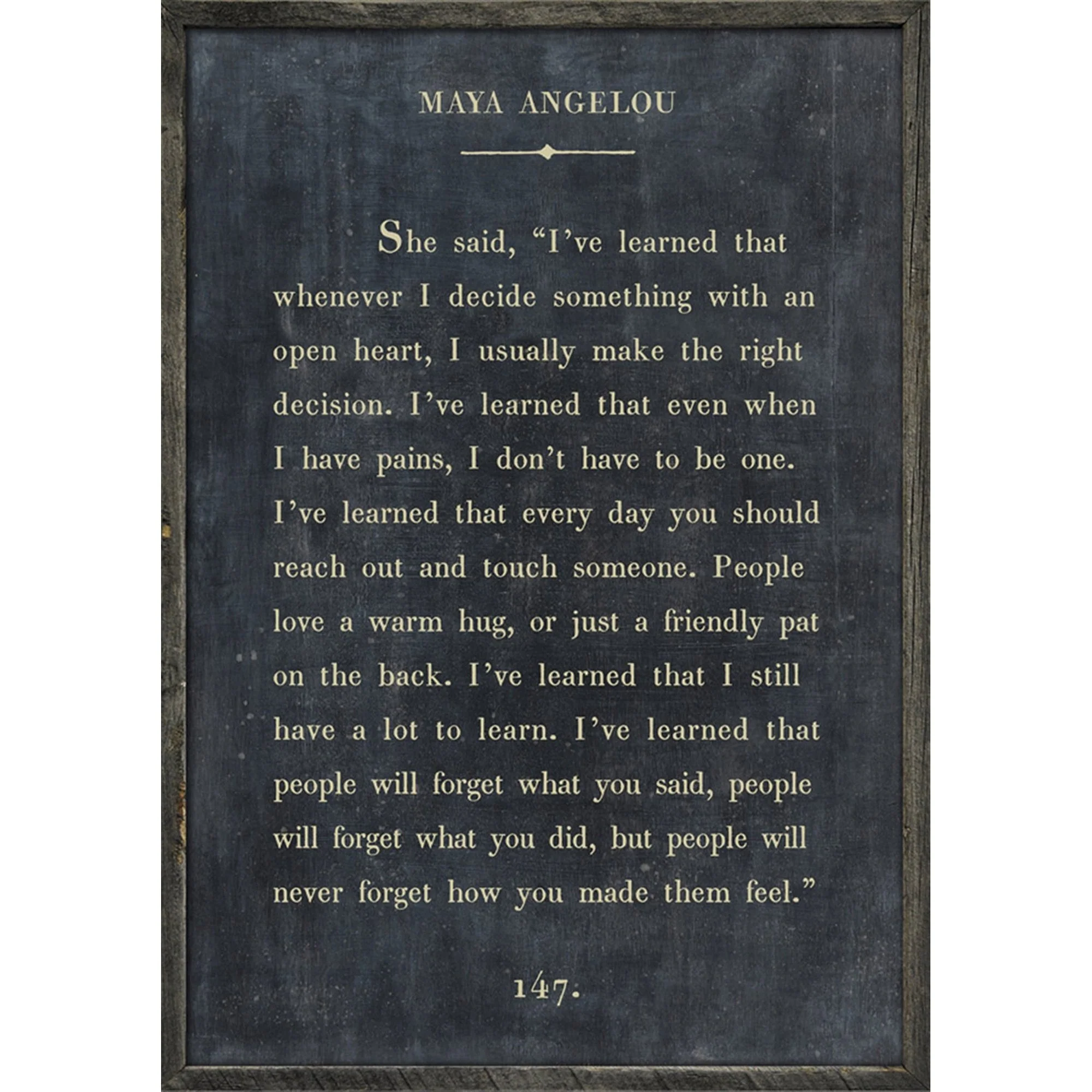 Maya Angelou - Book Collection Art Print