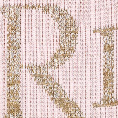 Metallic Classic Monogram Stroller Blanket or Baby Blanket - Image 3