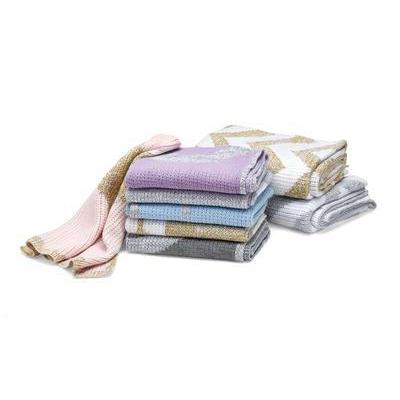Metallic Classic Monogram Stroller Blanket or Baby Blanket - Image 5