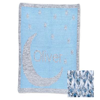 Metallic Moon & Stars Stroller Blanket or Baby Blanket