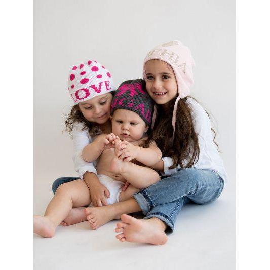Metallic Single Heart Personalized Knit Hat - Image 3