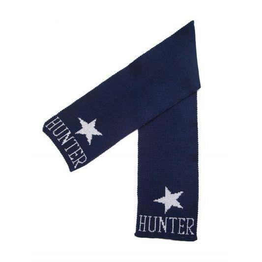 Metallic Single Star Personalized Knit Scarf