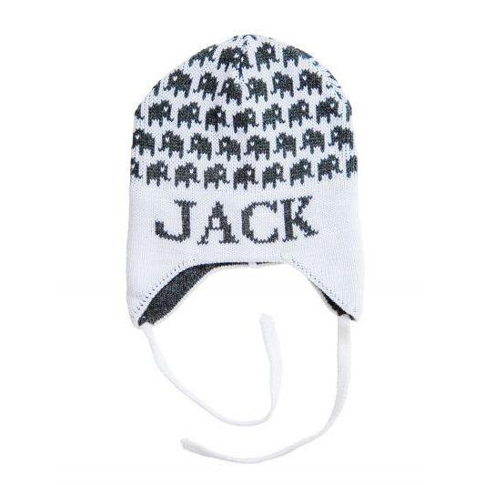 Mini Elephants Personalized Knit Hat - Image 2