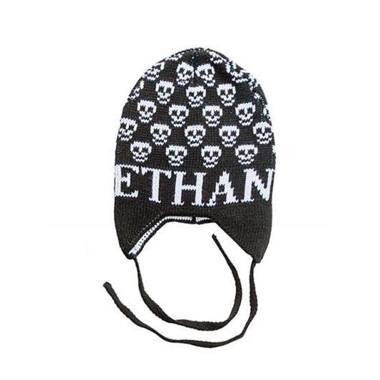 Mini Skulls Personalized Knit Hat - Image 2