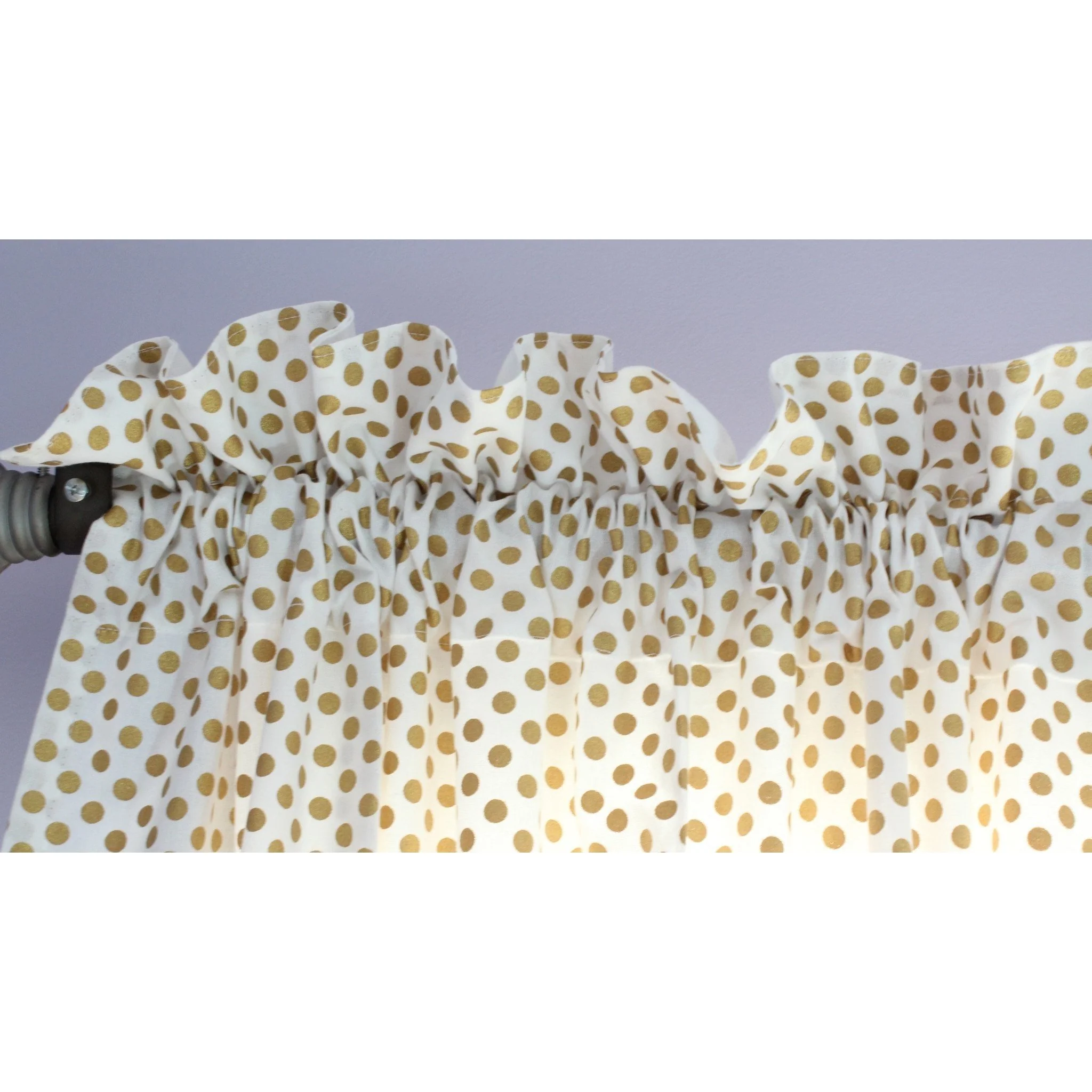 Chrissy's Girl Baby Bedding - Metallic Gold Dots with White to Mint Ombre Waterfall Ruffle Skirt - Image 9