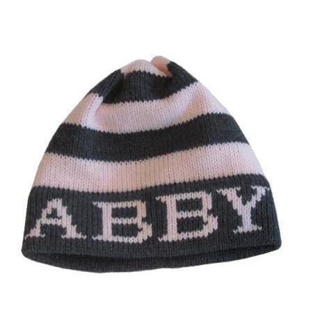 Name with Modern Stripe Hat