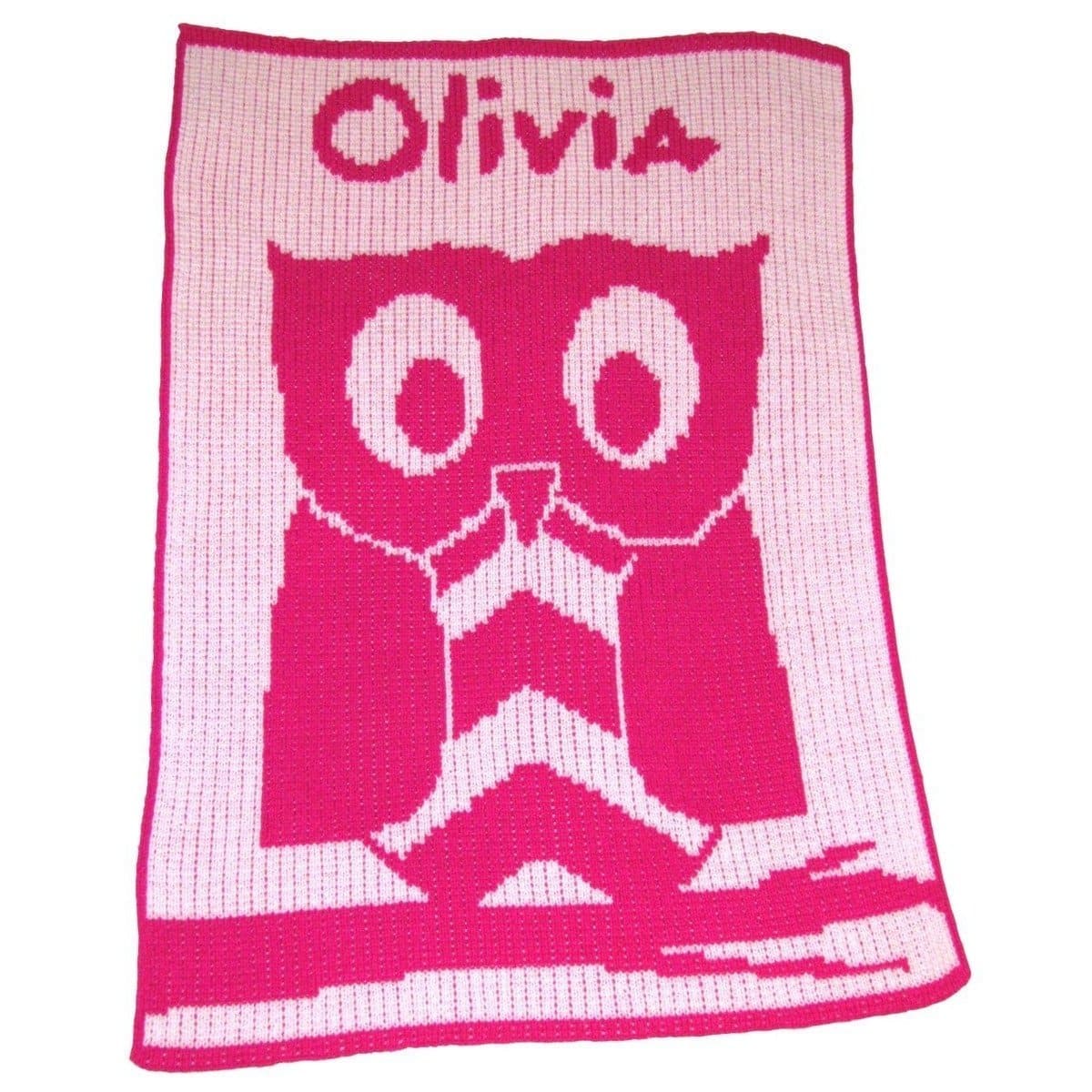 Owl Personalized Stroller Blanket or Baby Blanket