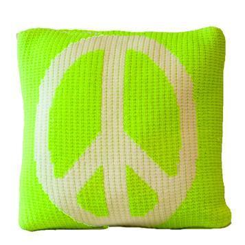 Peace Sign Non-Personalized Pillow