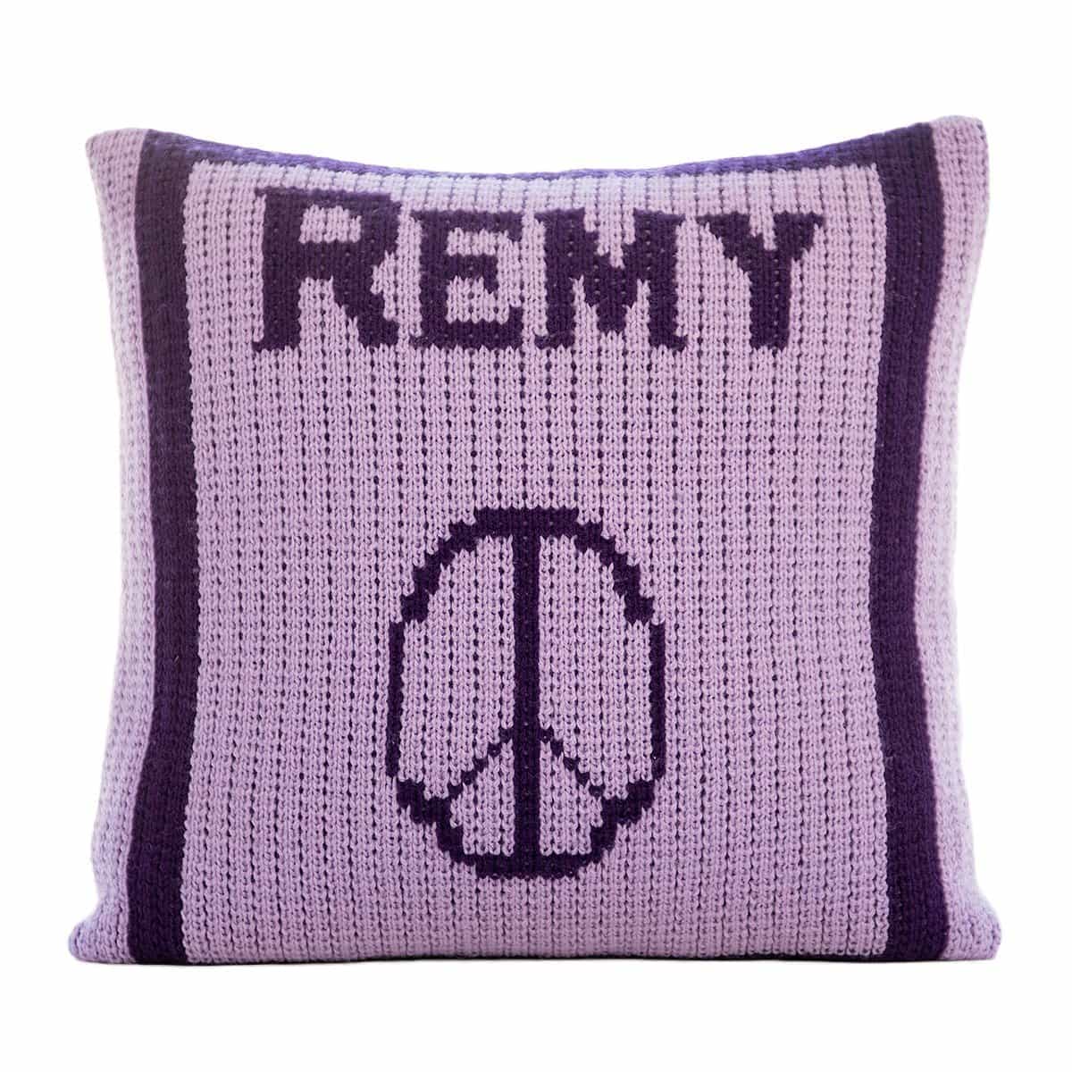 Peace Sign & Name Personalized Pillow