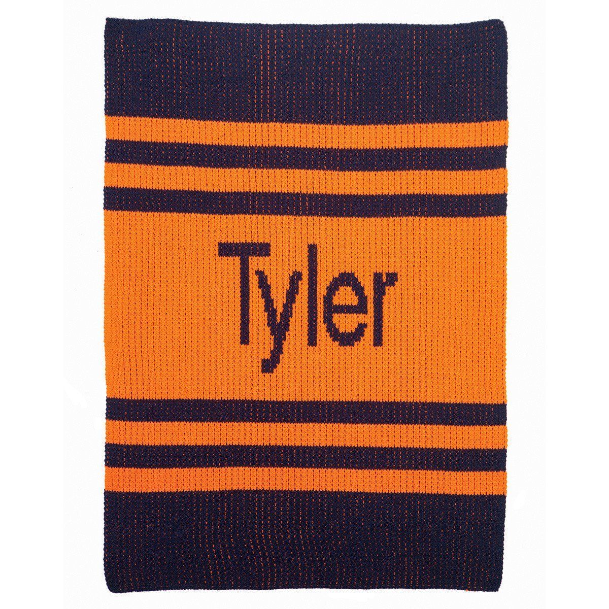 Pin Stripes Personalized Stroller Blanket or Baby Blanket - Image 2
