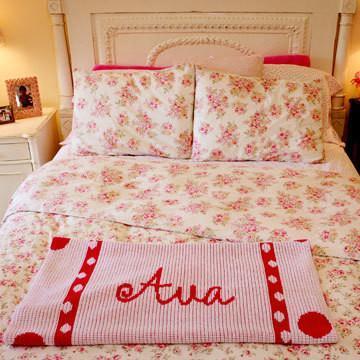 Large Polka Dot Monogram Personalized Stroller Blanket or Baby Blanket - Image 4