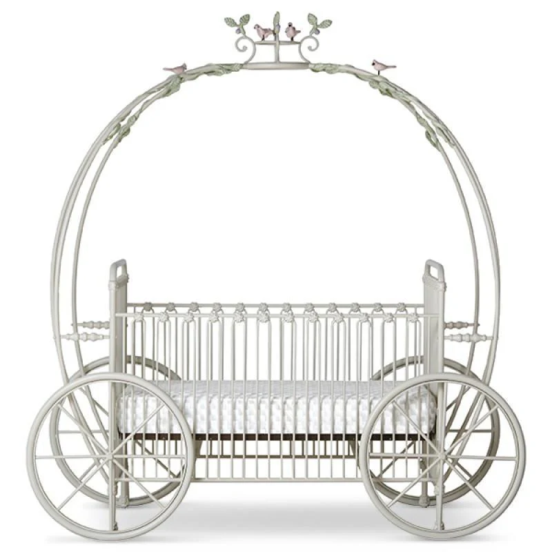 Pumpkin Display Crib W/ Birds, Leaves and Wreath