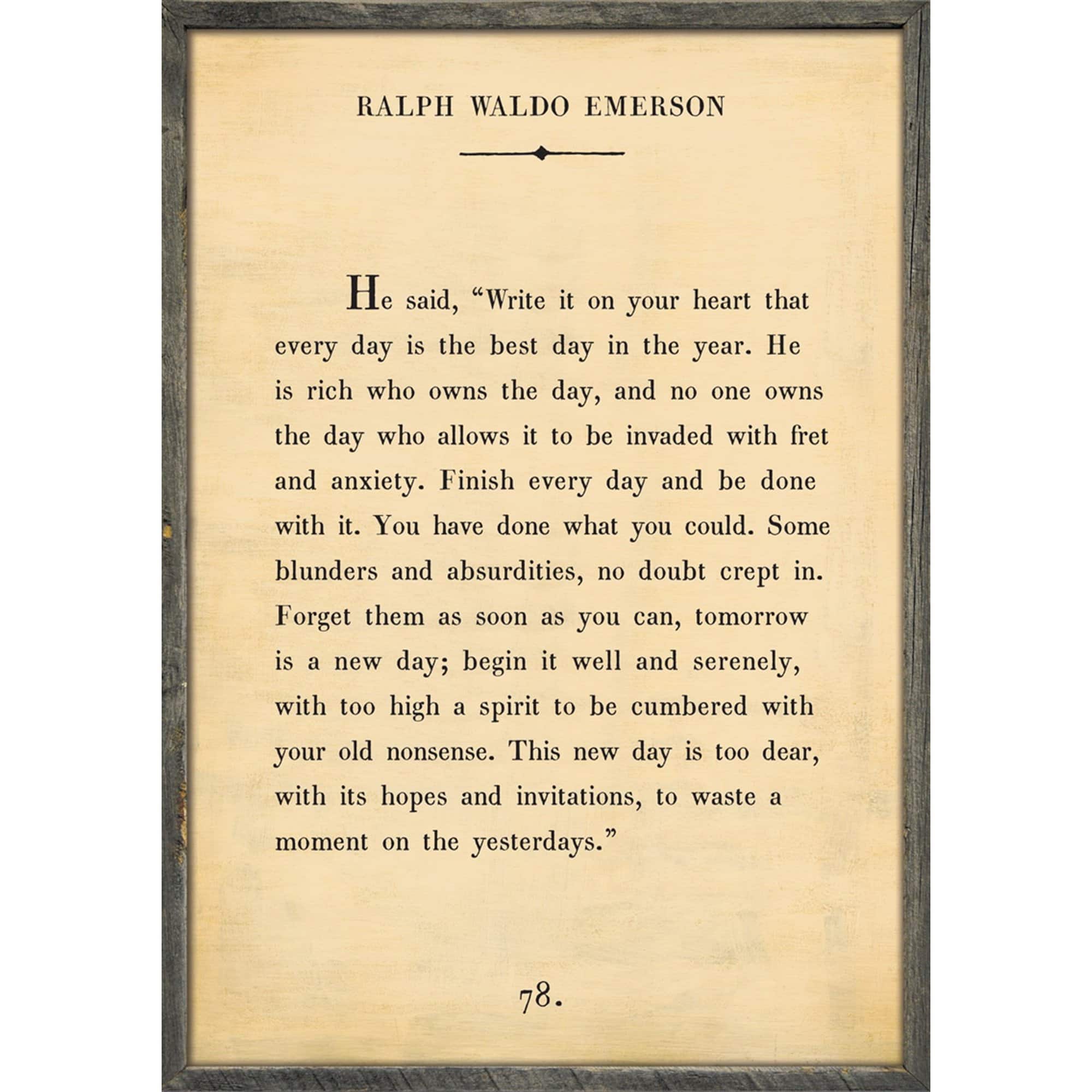 Ralph Waldo Emerson - Book Collection Art Print