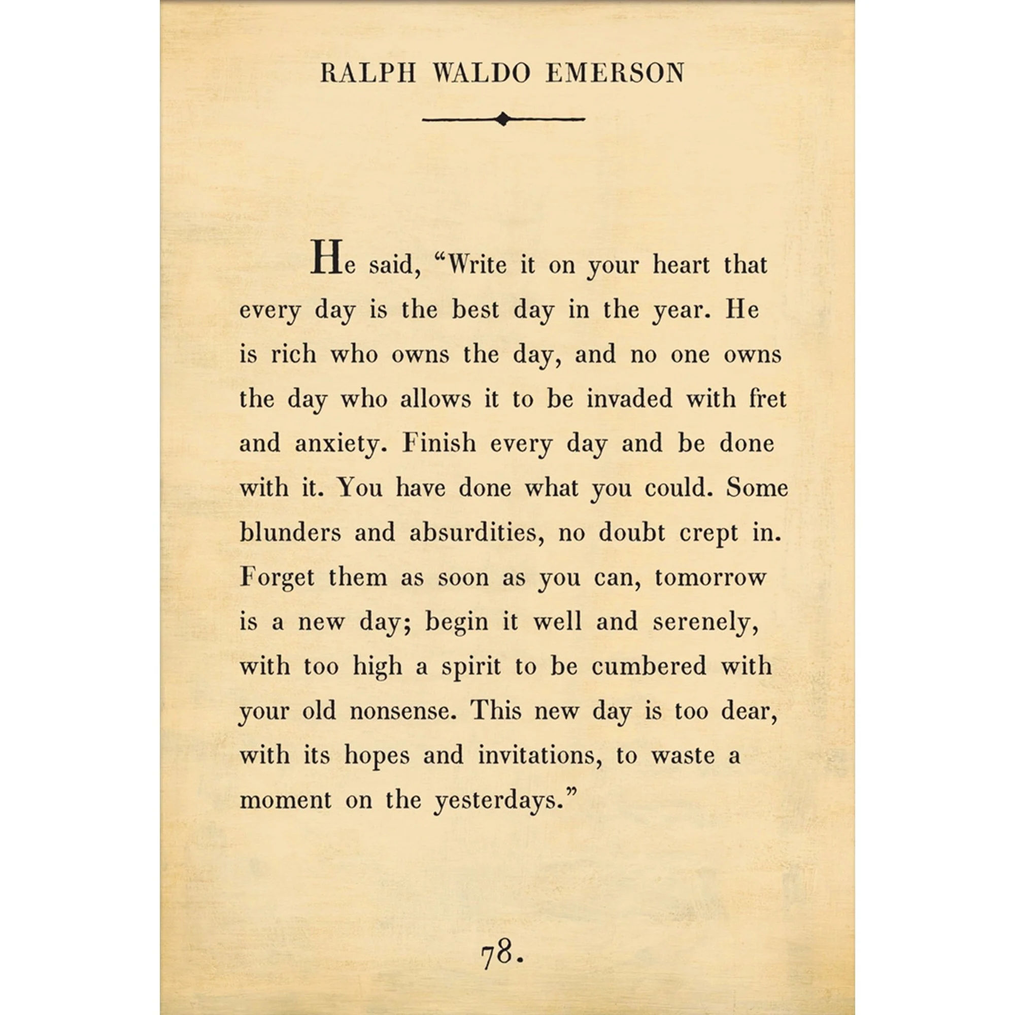 Ralph Waldo Emerson - Book Collection Art Print - Image 2