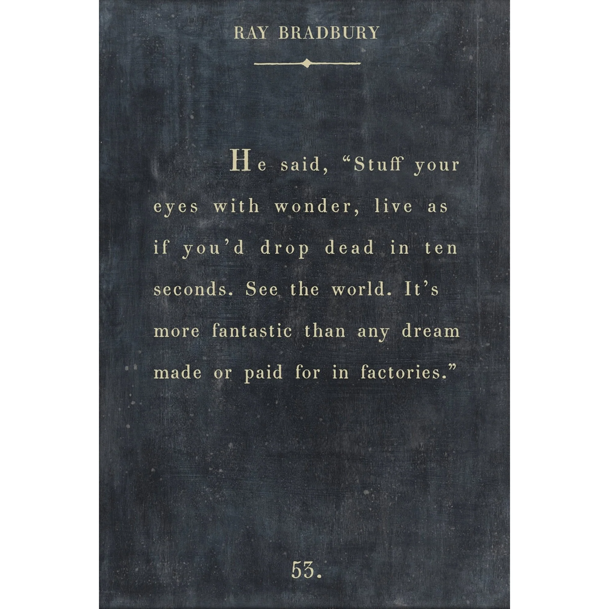 Ray Bradbury - Book Collection Art Print - Image 2