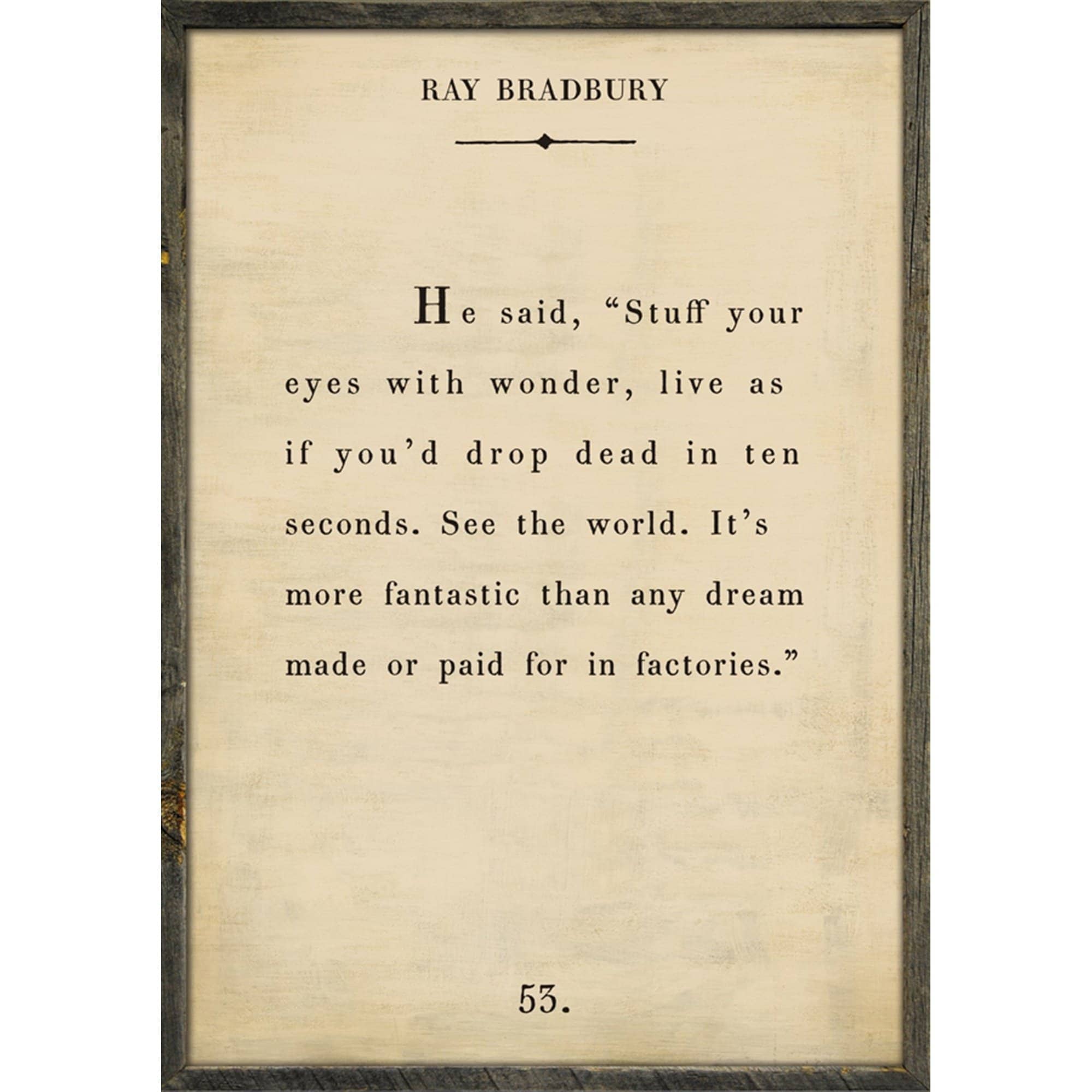 Ray Bradbury - Book Collection Art Print - Image 3
