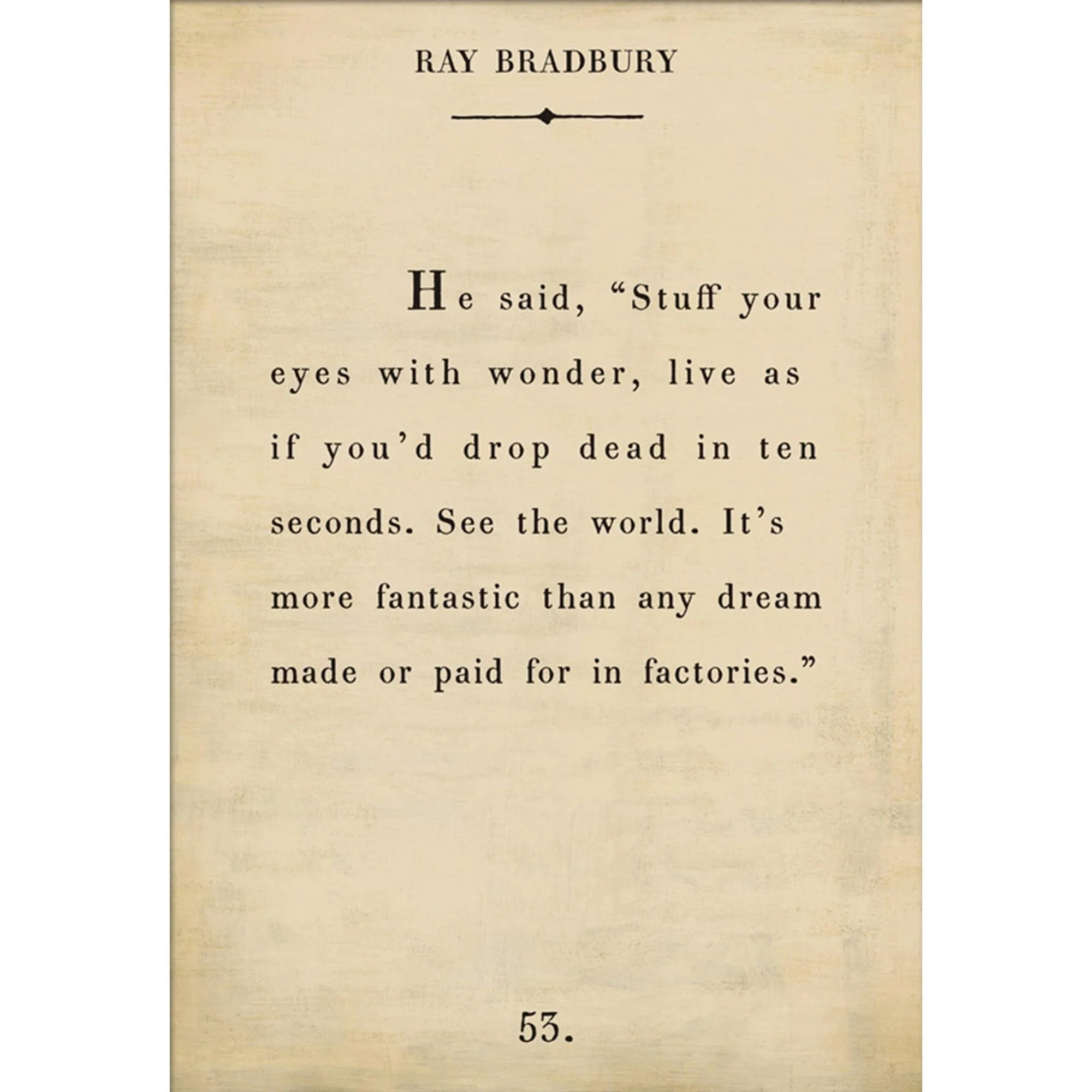 Ray Bradbury - Book Collection Art Print - Image 4