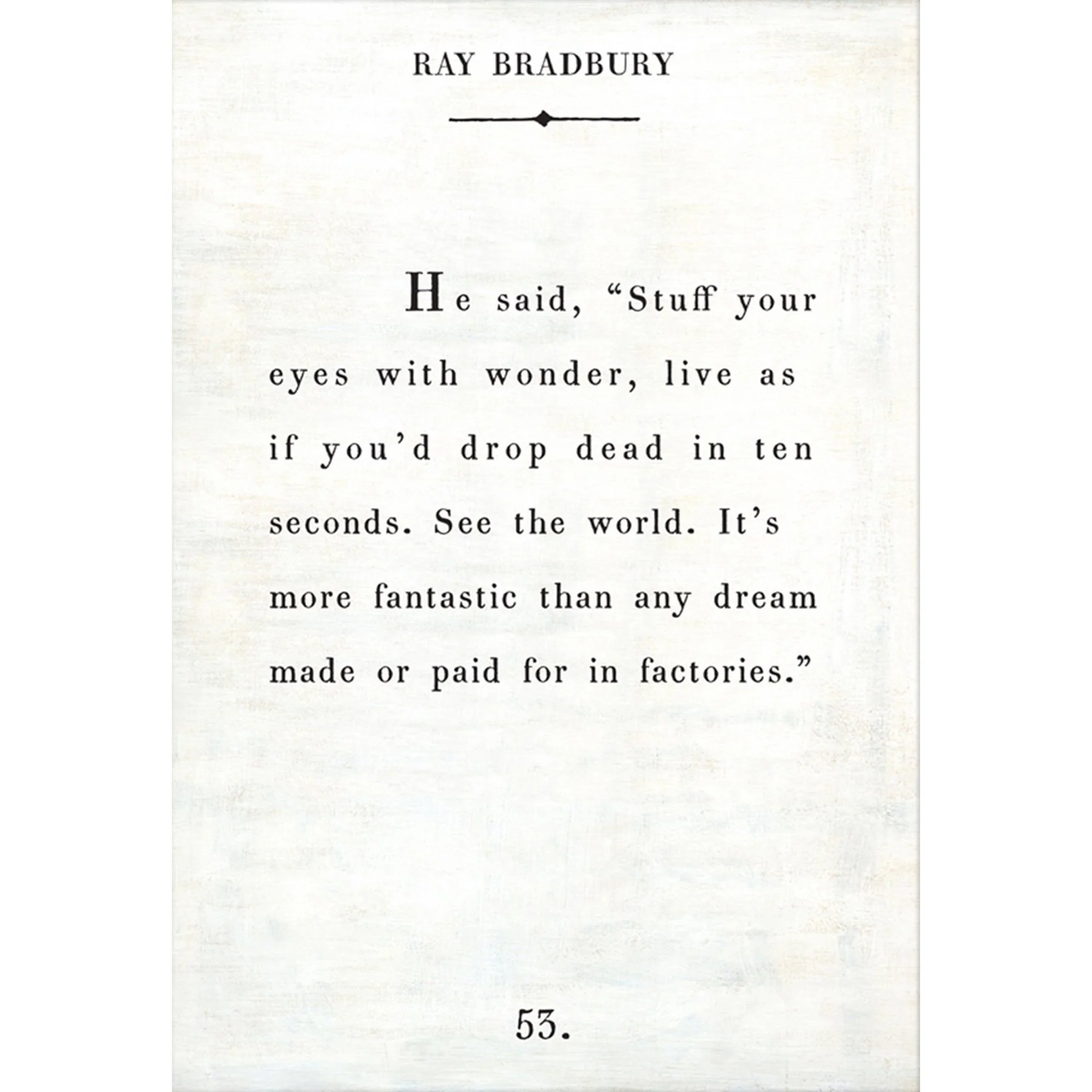 Ray Bradbury - Book Collection Art Print - Image 6