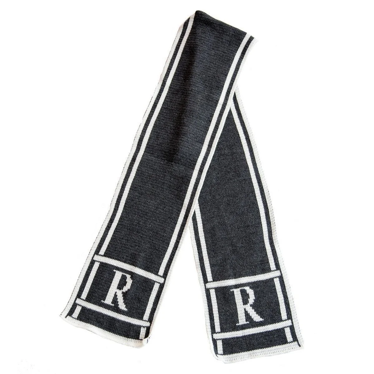 Scroll & Monogram Personalized Knit Scarf - Image 3