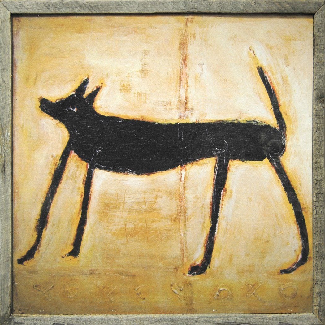 ART PRINT - Small Black Dog
