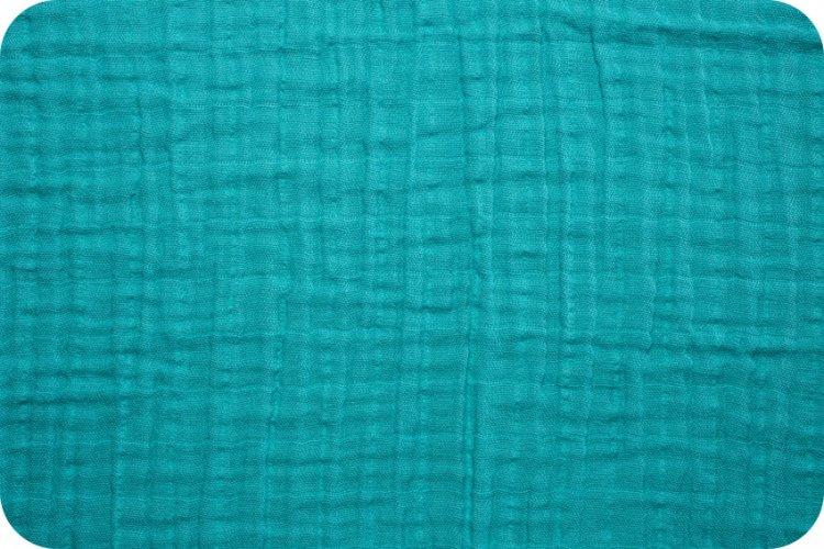 Solid Embrace Teal | Double Gauze Cotton