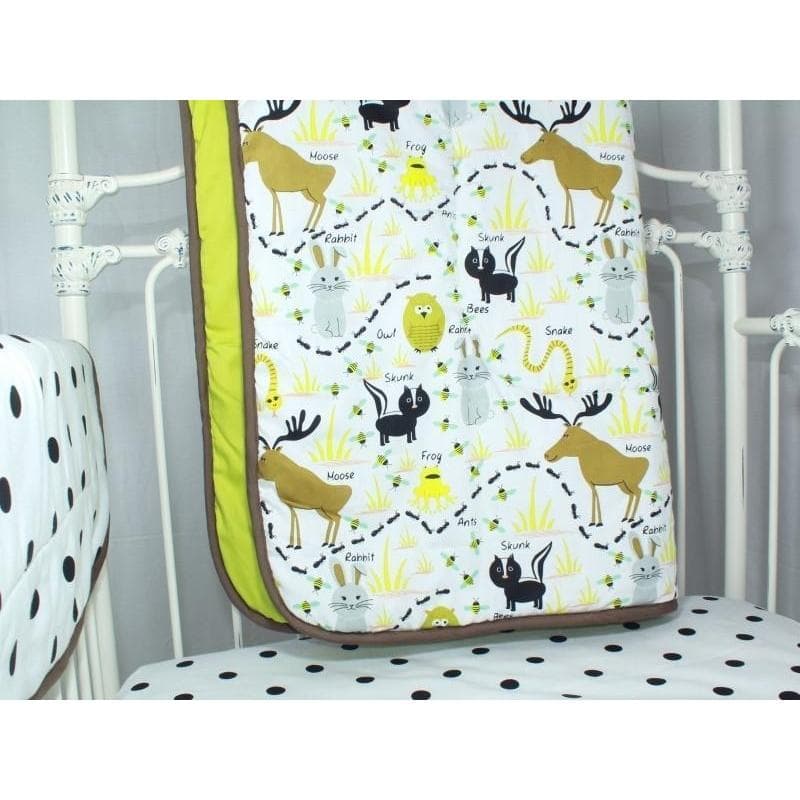 Woodland Animals Crib Bedding | Animal Print Baby Bedding Set - Image 11