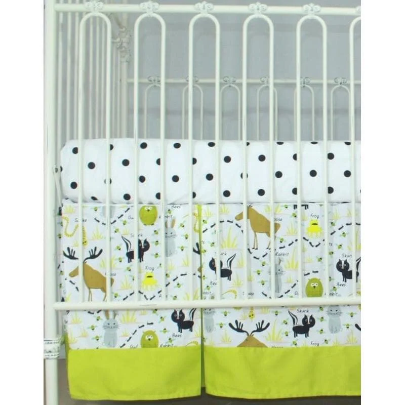 Woodland Animals Crib Bedding | Animal Print Baby Bedding Set - Image 15