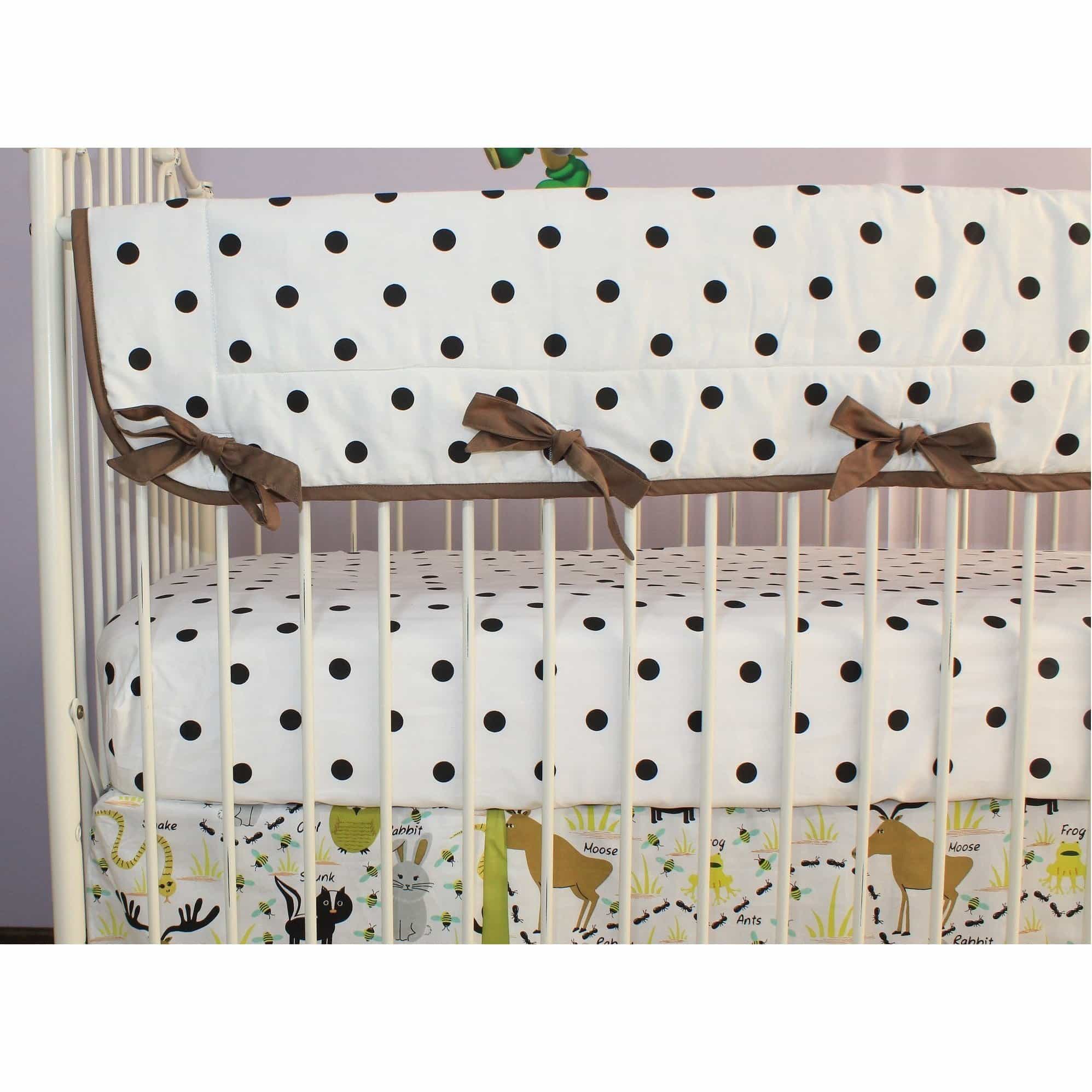 Woodland Animals Crib Bedding | Animal Print Baby Bedding Set - Image 3