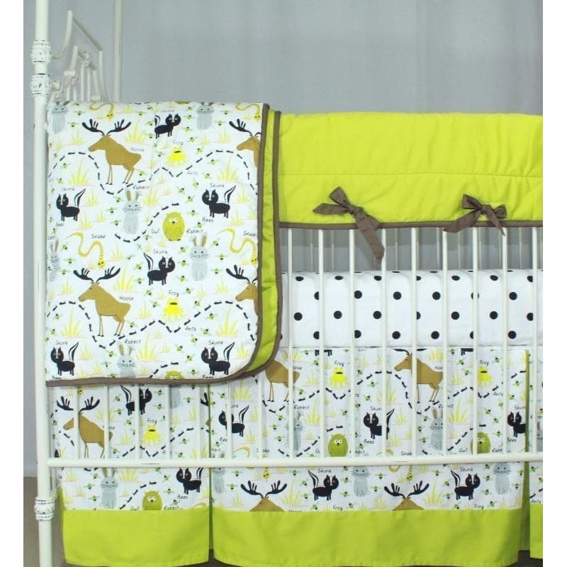 Woodland Animals Crib Bedding | Animal Print Baby Bedding Set - Image 4
