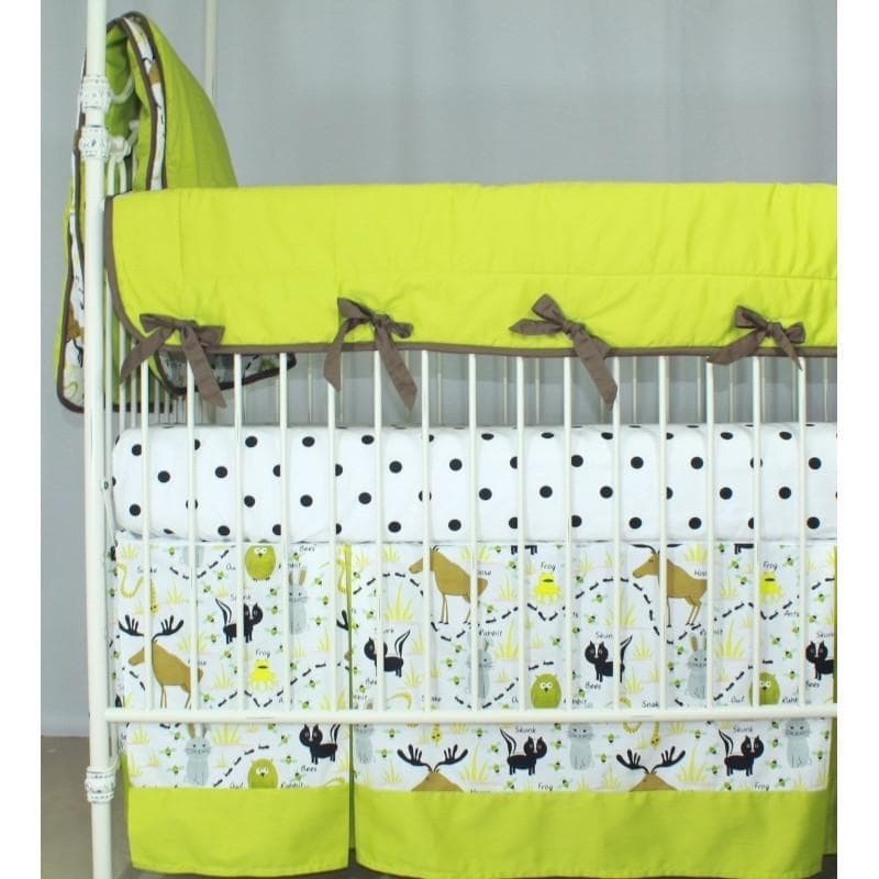 Woodland Animals Crib Bedding | Animal Print Baby Bedding Set - Image 5