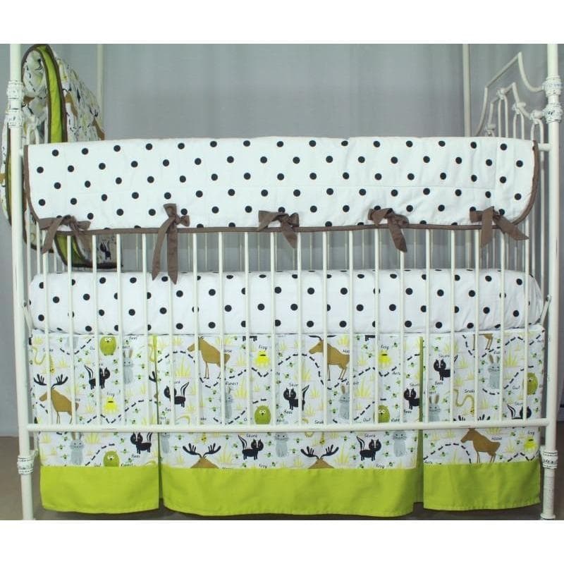 Woodland Animals Crib Bedding | Animal Print Baby Bedding Set - Image 6