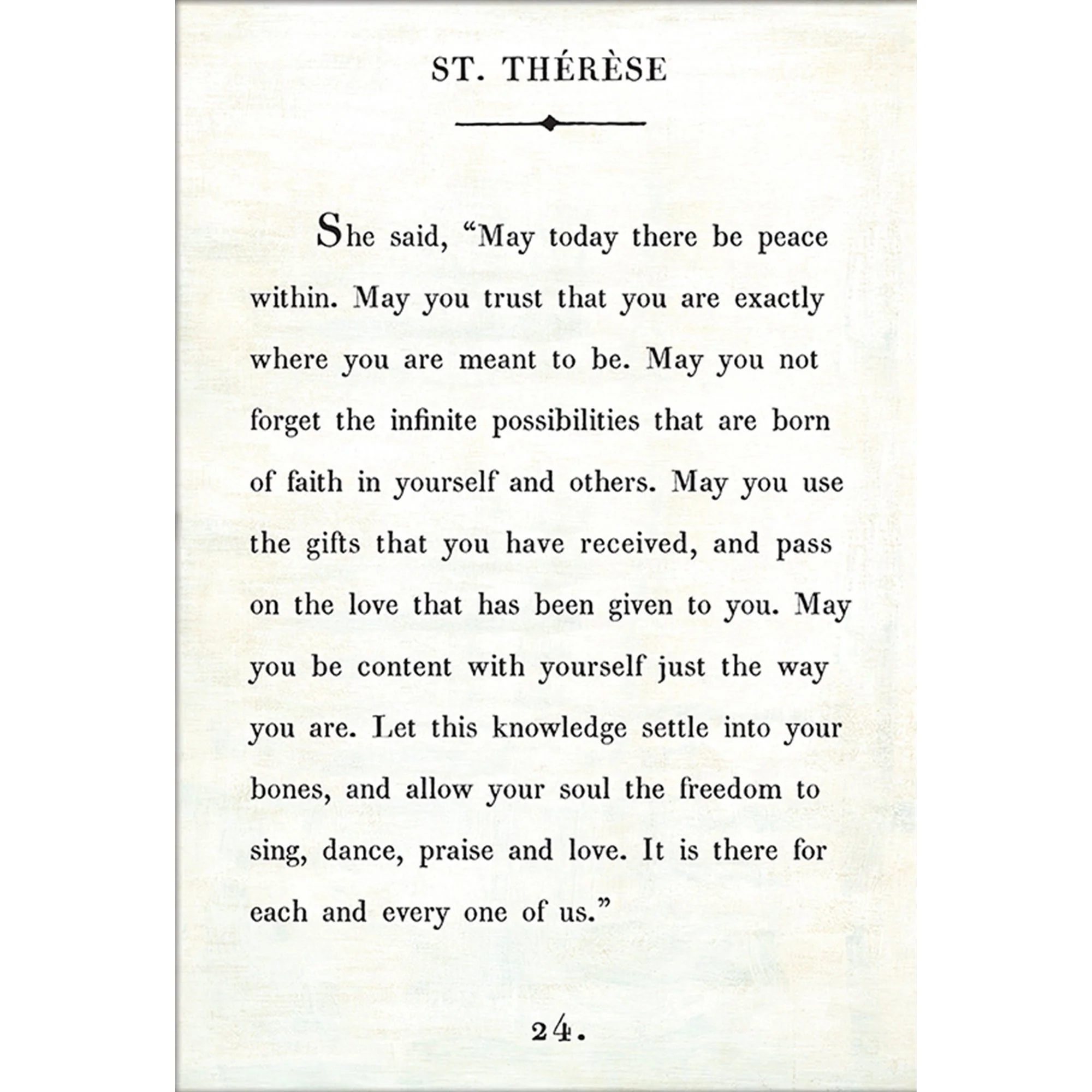 St. Therese - Book Collection Art Print - Image 2