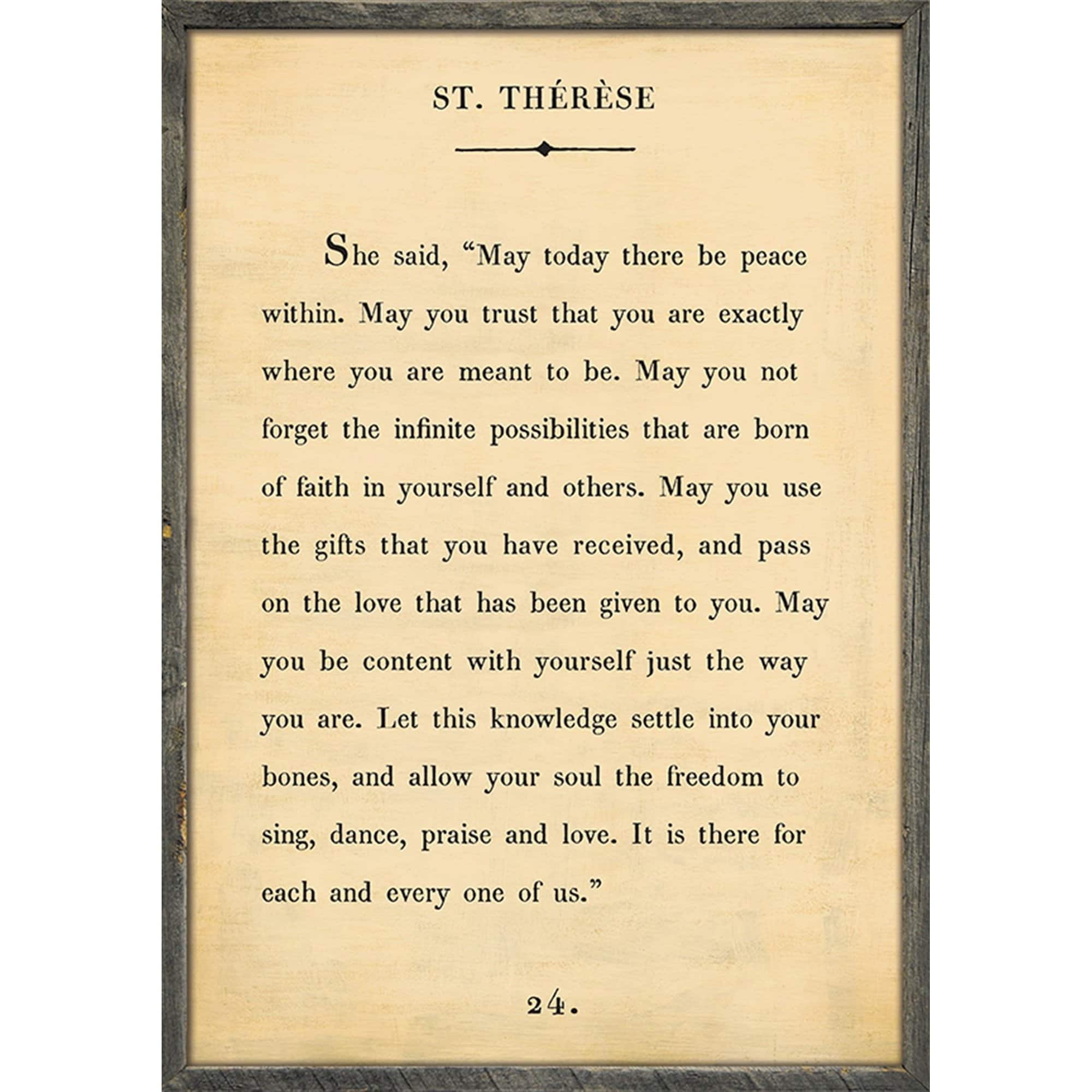 St. Therese - Book Collection Art Print - Image 5