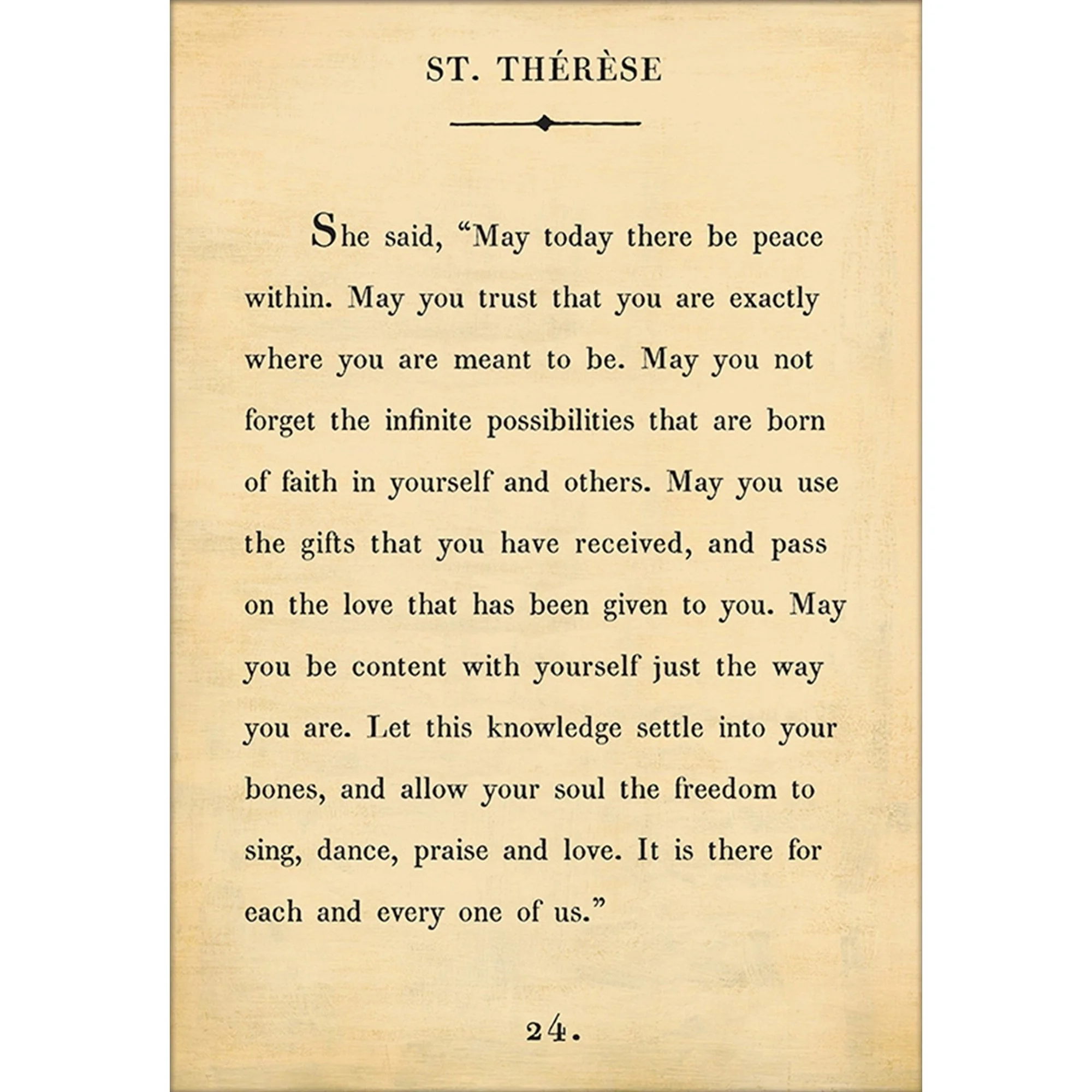 St. Therese - Book Collection Art Print - Image 6