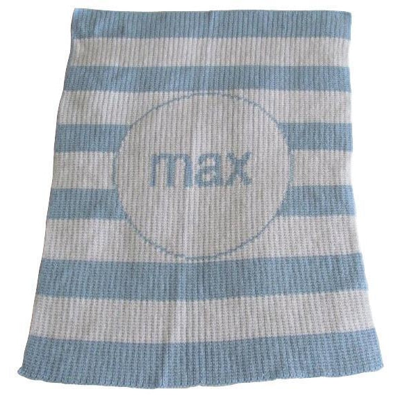 Modern Stripe Personalized Stroller Blanket or Baby Blanket