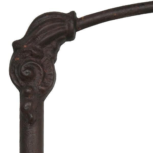 Textured Leather Brown 343 | Iron Furniture Finish Sample