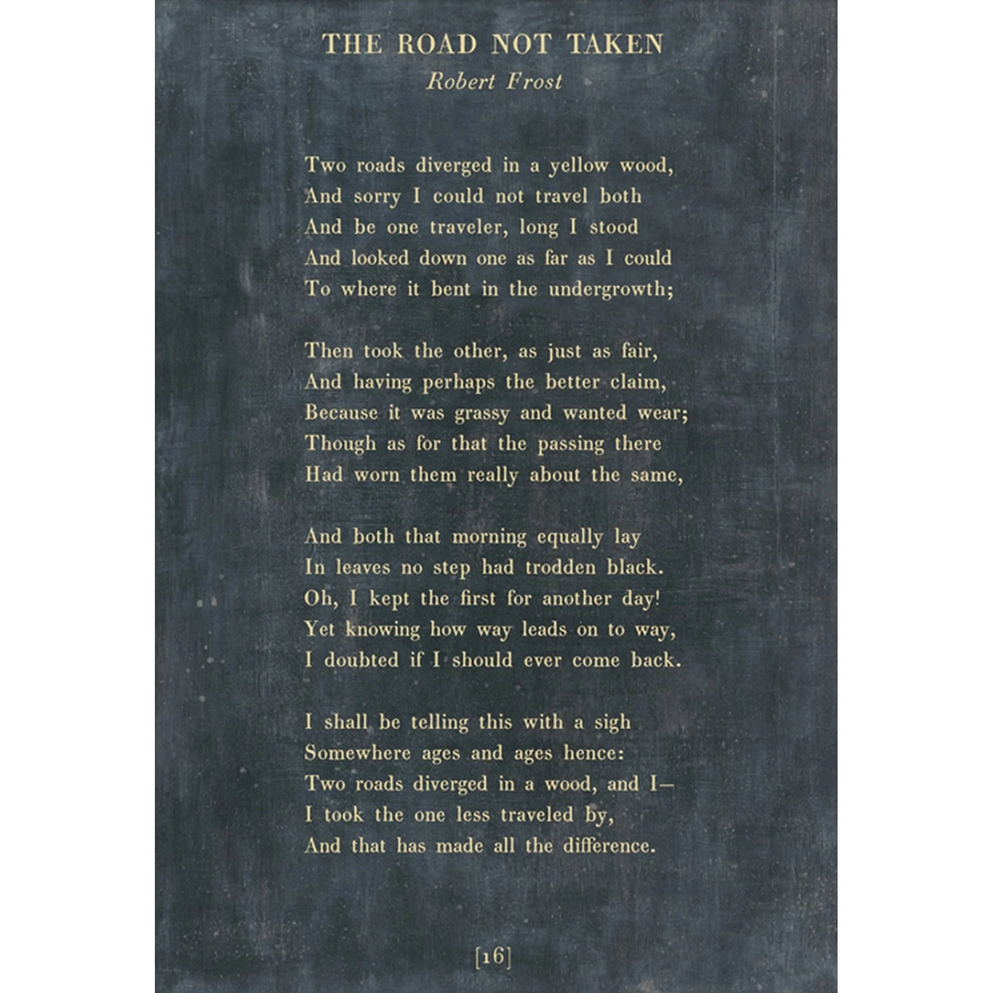 The Road Not Taken - Poetry Collection Art Print - Image 2