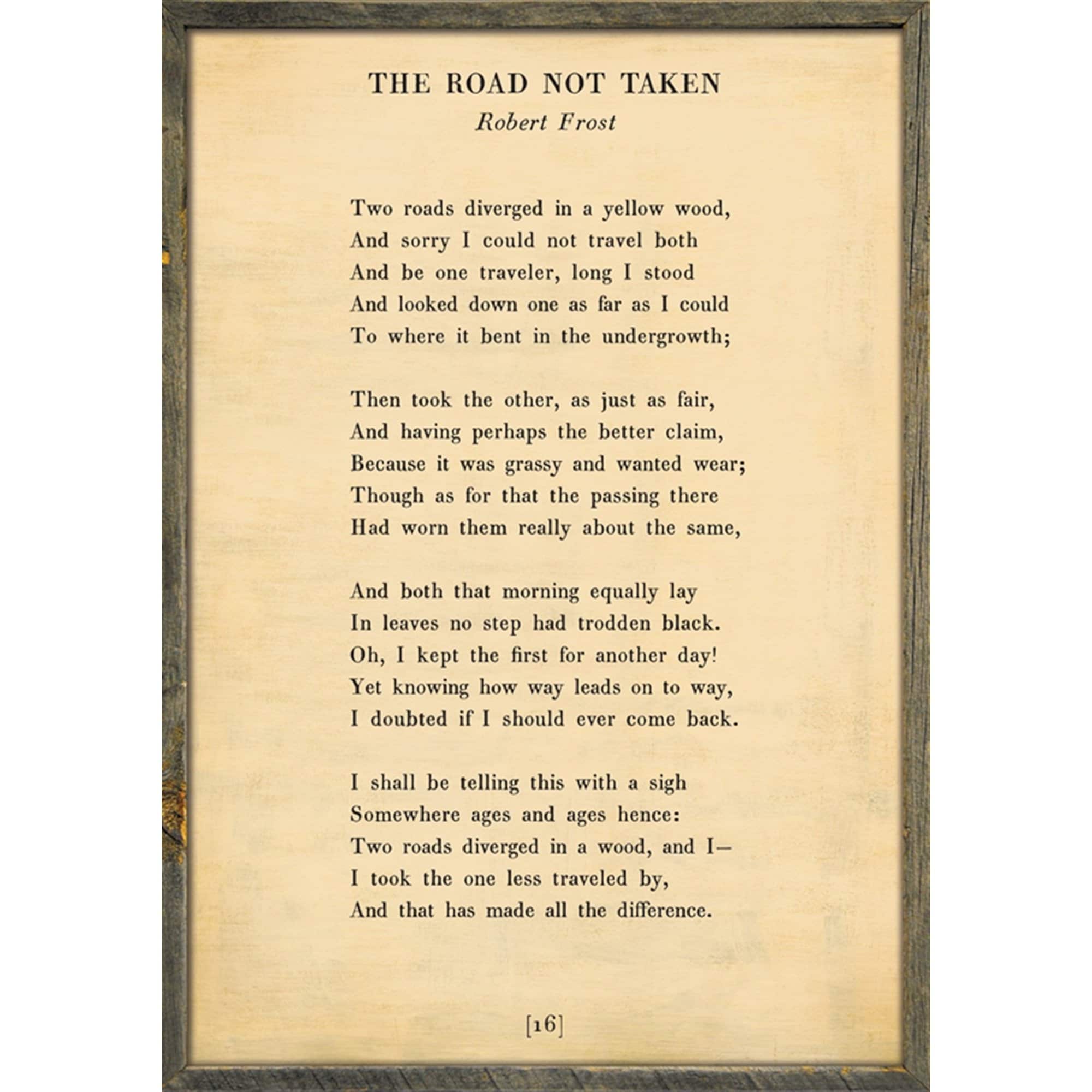 The Road Not Taken - Poetry Collection Art Print - Image 3