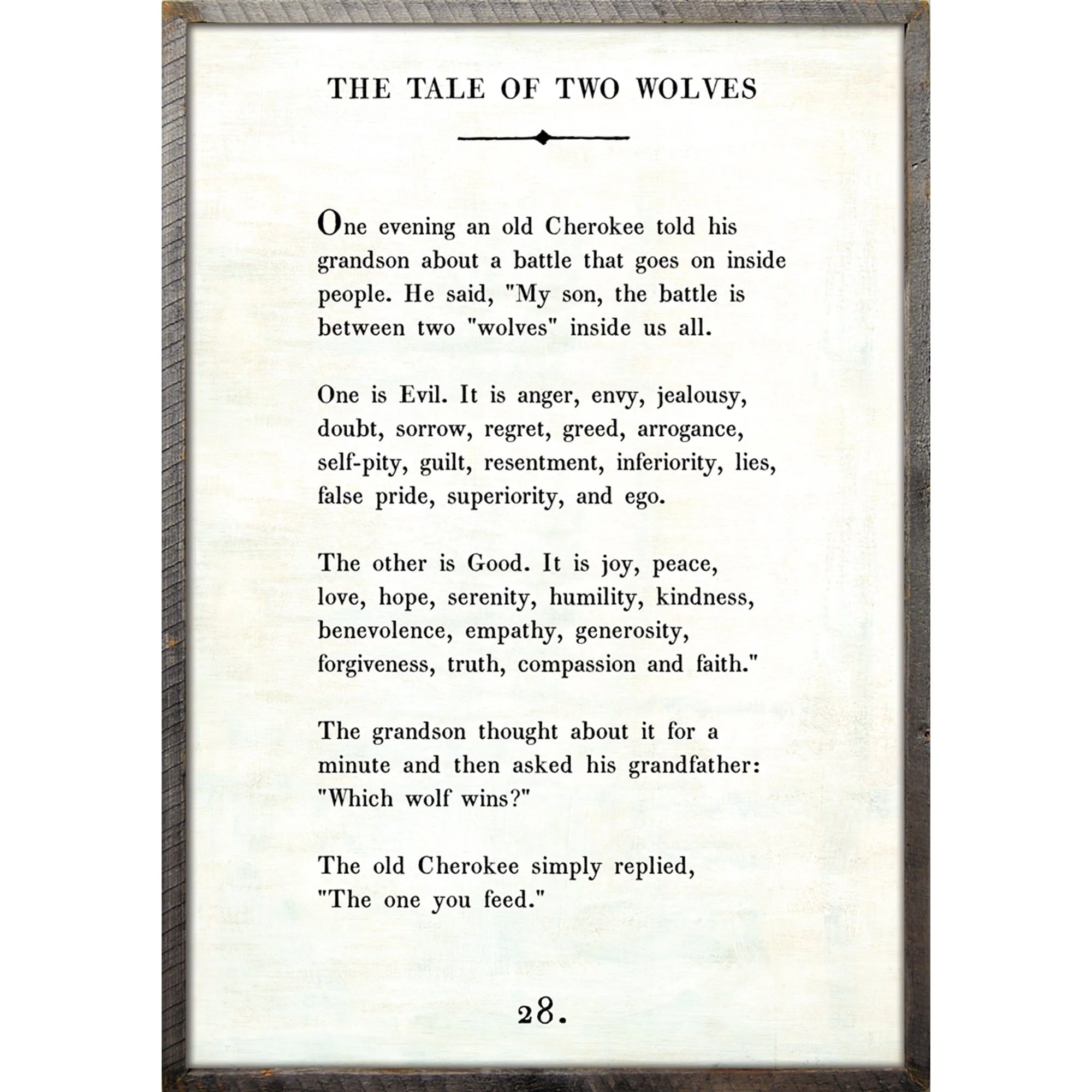 The Tale of Two Wolves - Book Collection Art Print - Image 5