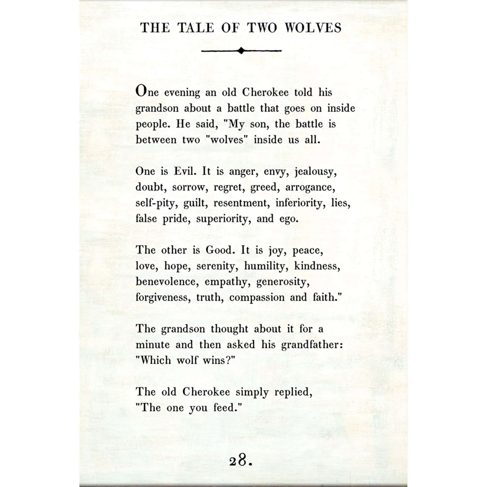 The Tale of Two Wolves - Book Collection Art Print - Image 6