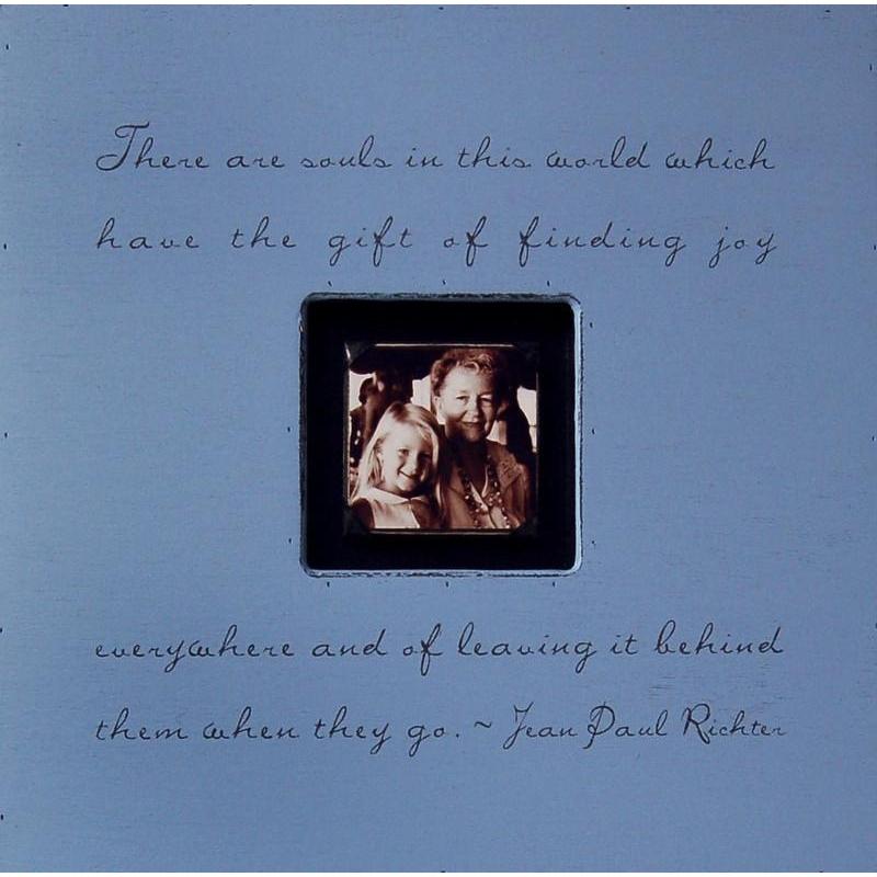Handmade Wood Photobox with quote "There Are Souls in This World"