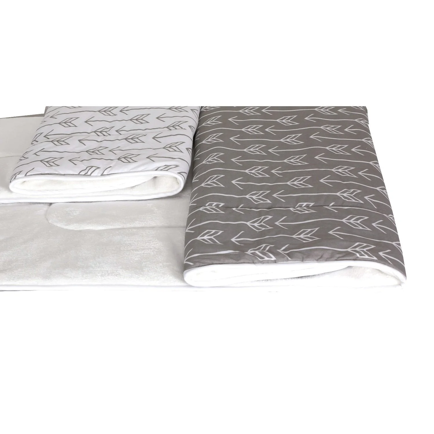 Toddler Blanket | Arrows Print with Minky Banking - Image 3
