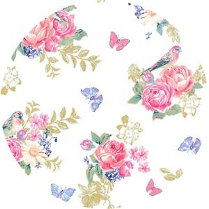 Tweet La Vie Birds Fabric by the Yard | 100% Cotton