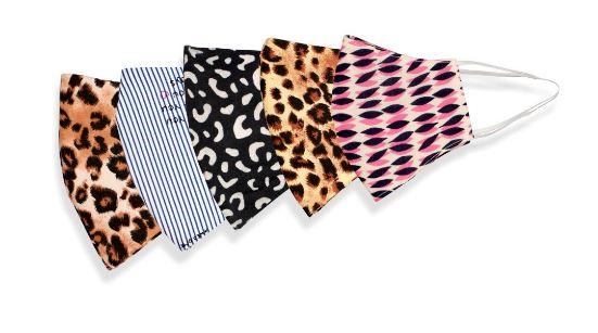Wild Print Reusable Washable Face Mask, 100% Cotton snug fit design with filter