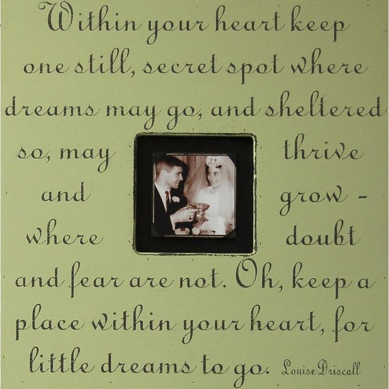 Handmade Wood Photobox with quote "Within Your Heart"