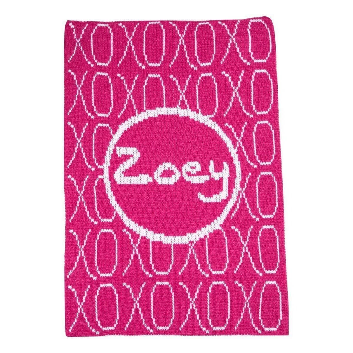 XOXO & Name Personalized Stroller Blanket or Baby Blanket