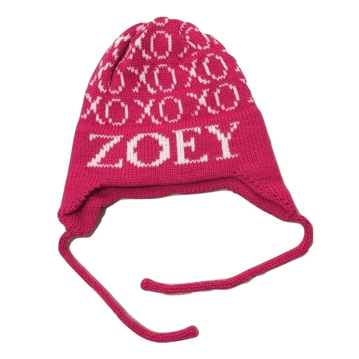 XOXO & Name Personalized Knit Hat - Image 2