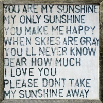 ART PRINT - You Are My Sunshine Vintage